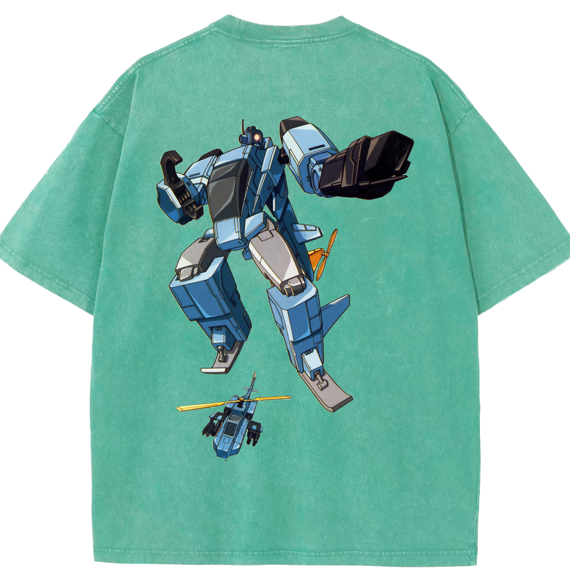 （画像用）  綿100% ヴィンテージ風 半袖Tシャツ（背面プリント）